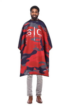 Load image into Gallery viewer, SC Stylecraft Waterproof Barber/Stylist Cape in Red Camo Design
