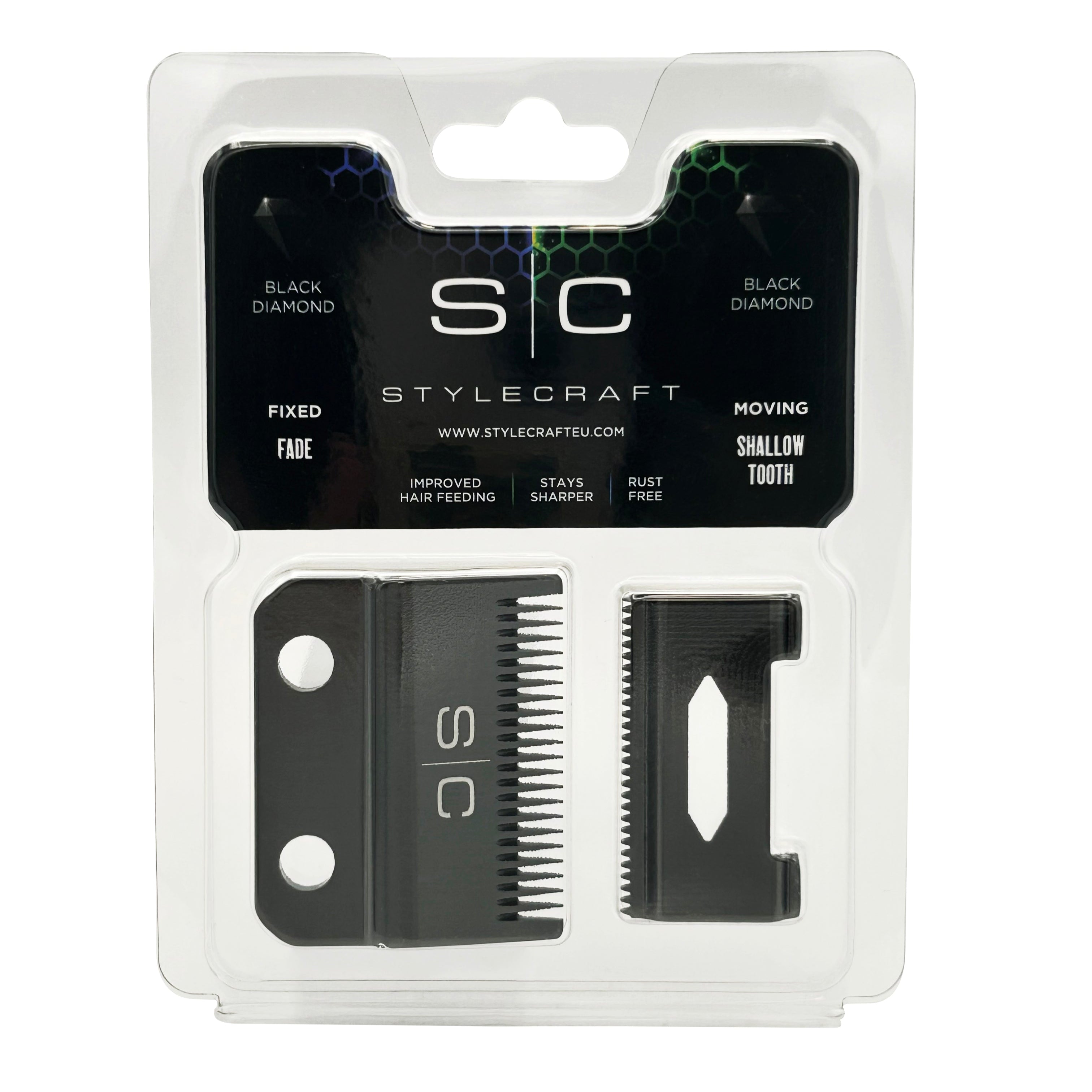 StyleCraft Clipper Blade Set - DLC Fixed Fade Blade with Shallow Tooth Cutter