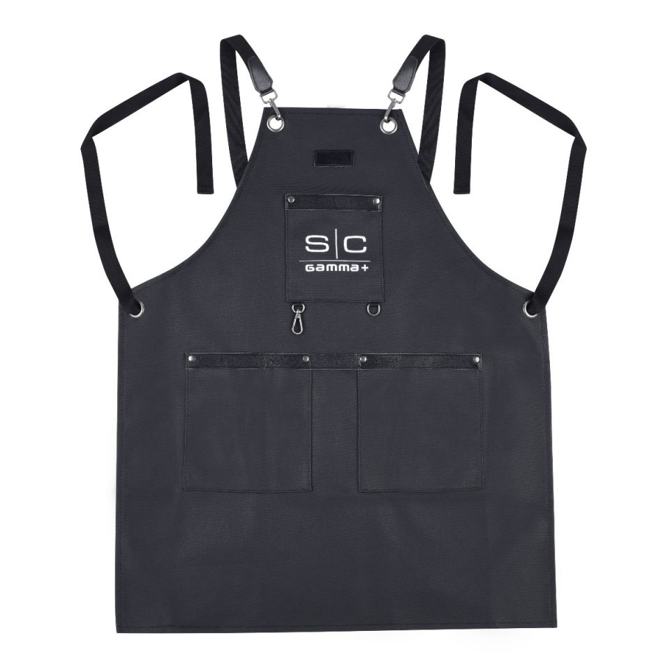 Gamma+ x StyleCraft Heavy Duty Barber Apron - Black