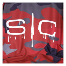 Load image into Gallery viewer, SC Stylecraft Waterproof Barber/Stylist Cape in Red Camo Design
