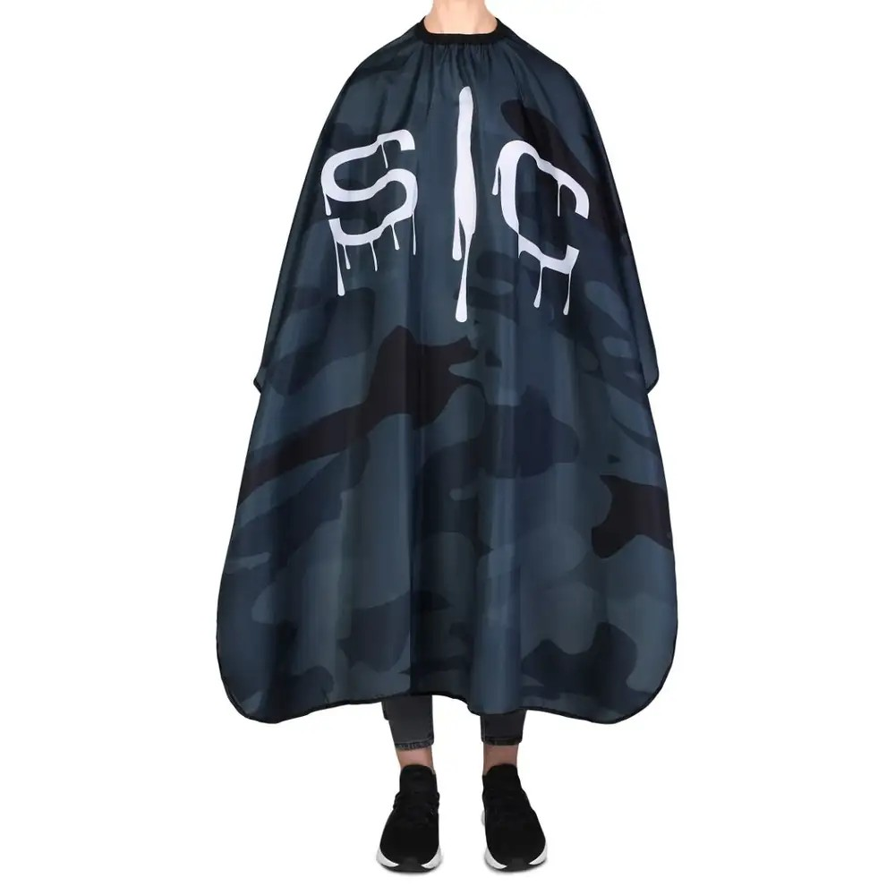 StyleCraft Waterproof Barber/Stylist Cape - Black Camo