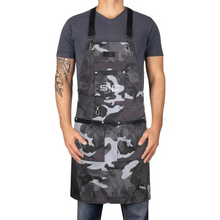 Load image into Gallery viewer, Gamma+ Stylecraft Heavy Weight Waterproof Barber/Salon Apron Camo
