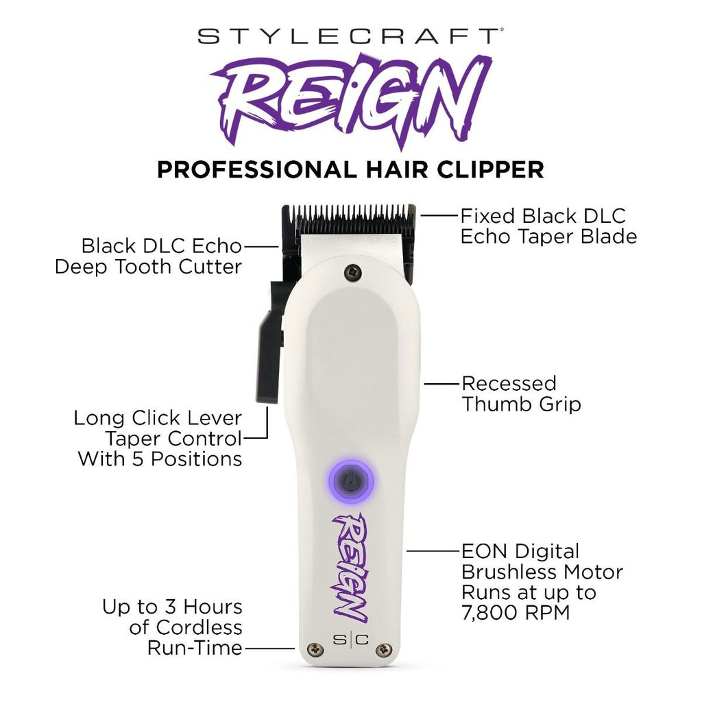 NEW StyleCraft Reign Clipper & Trimmer Combo