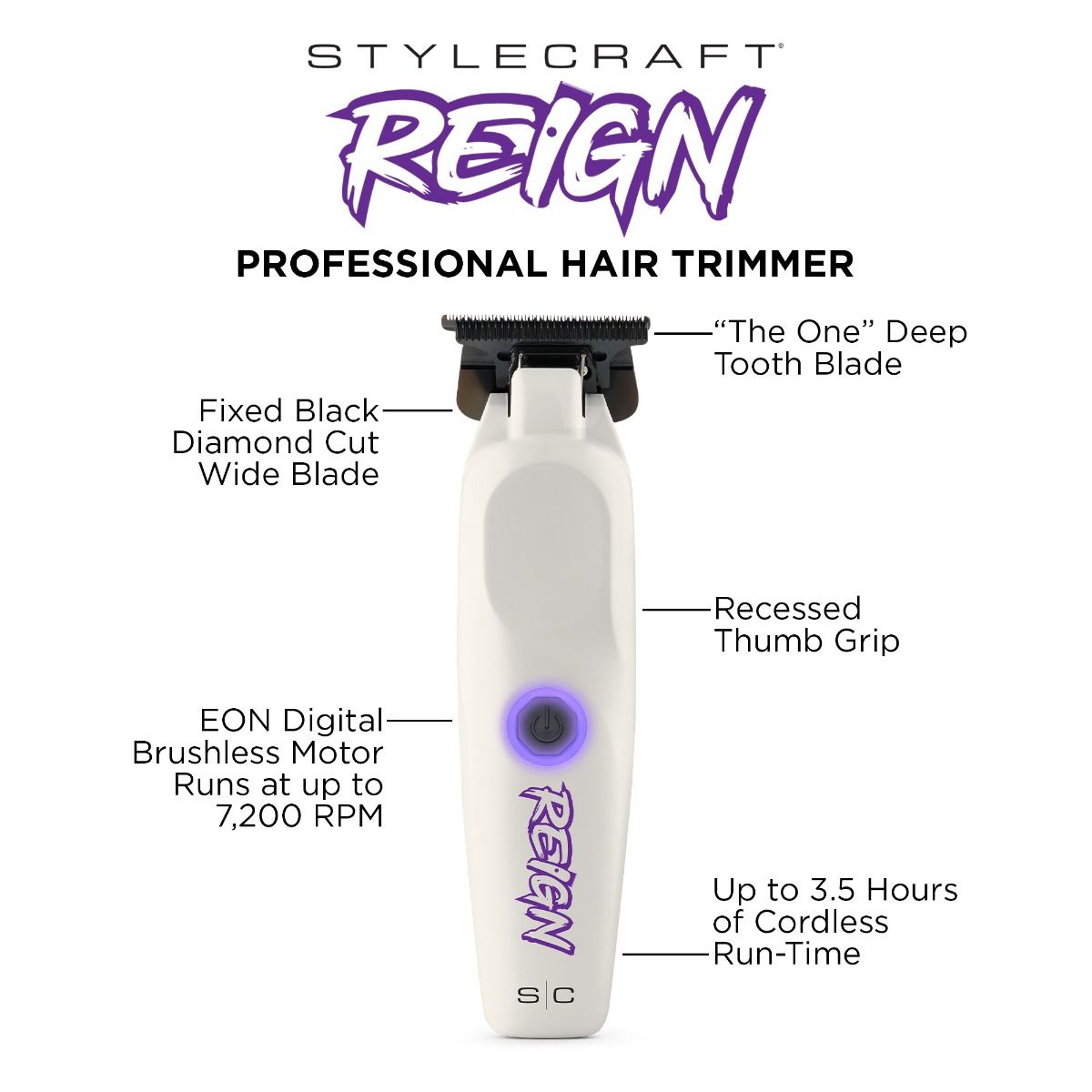 NEW StyleCraft Reign Clipper & Trimmer Combo
