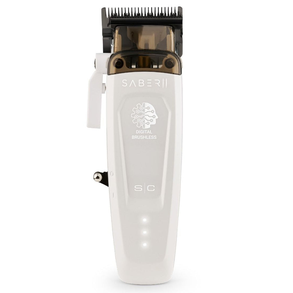 NEW StyleCraft Saber 2.0 Digital Brushless Motor Clipper - White