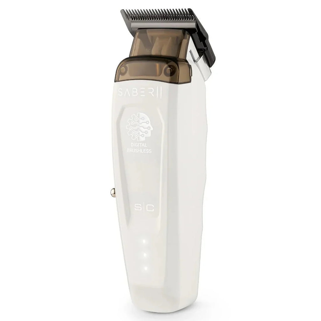 NEW StyleCraft Saber 2.0 Digital Brushless Motor Clipper - White