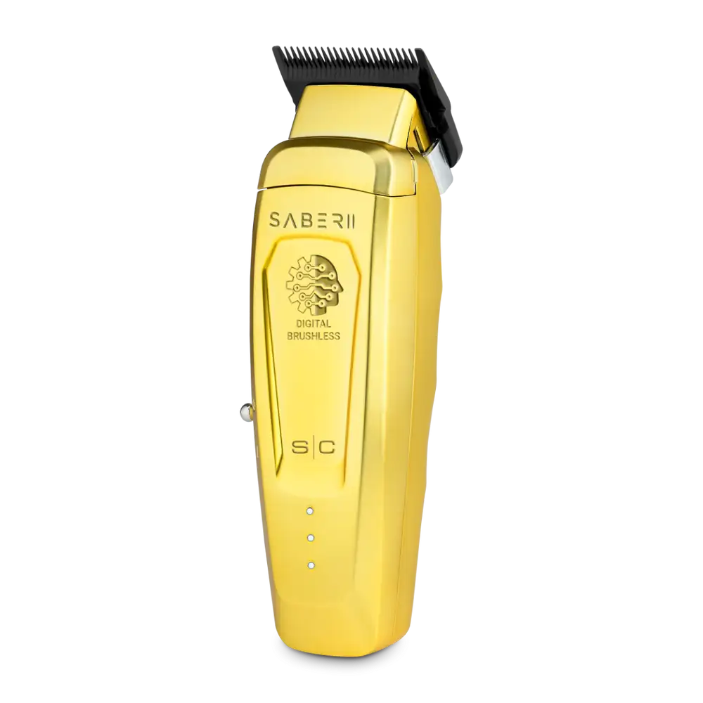 NEW StyleCraft Saber 2.0 Digital Brushless Motor Clipper - Gold